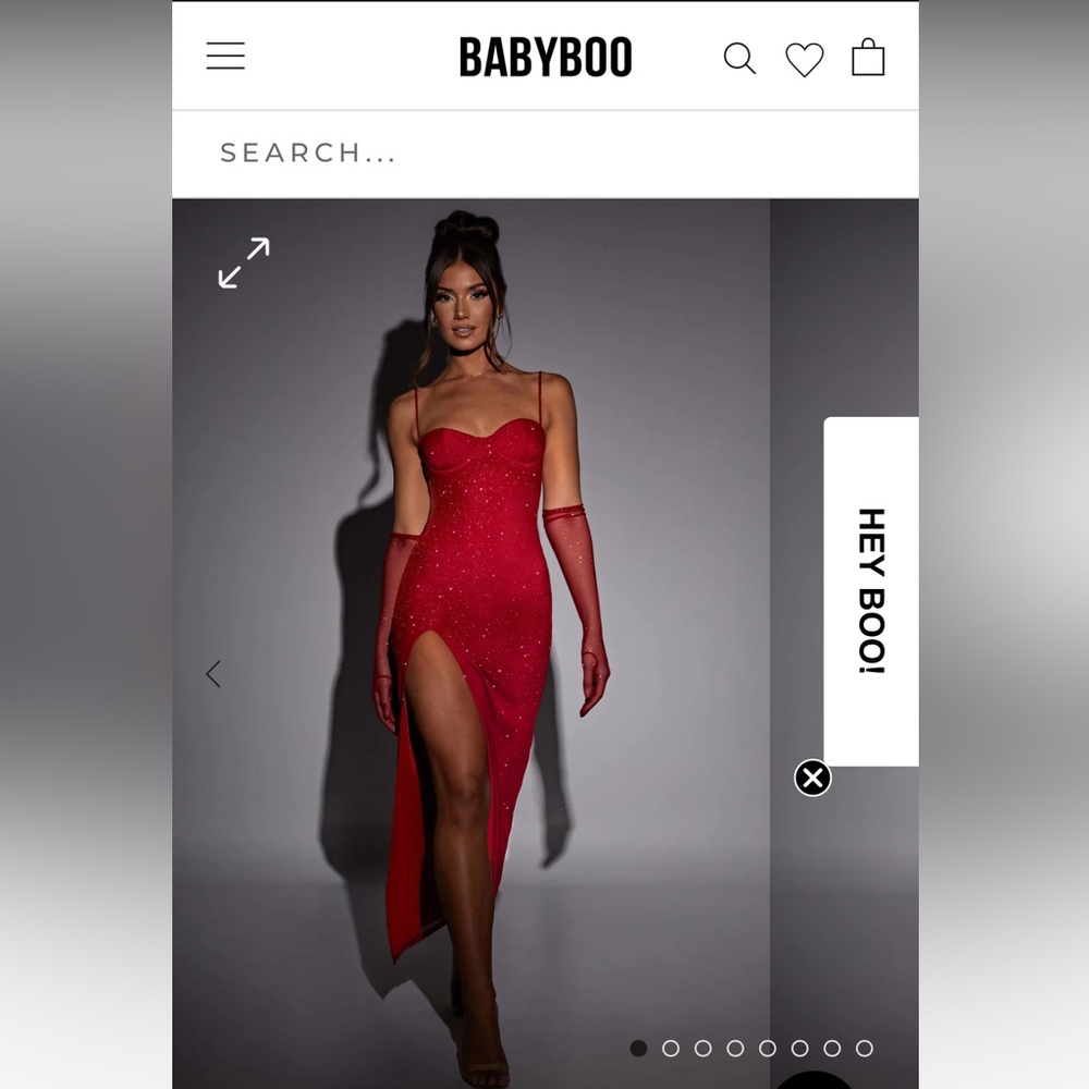 Babyboo fashion red sparkle dress and gloves NWT
